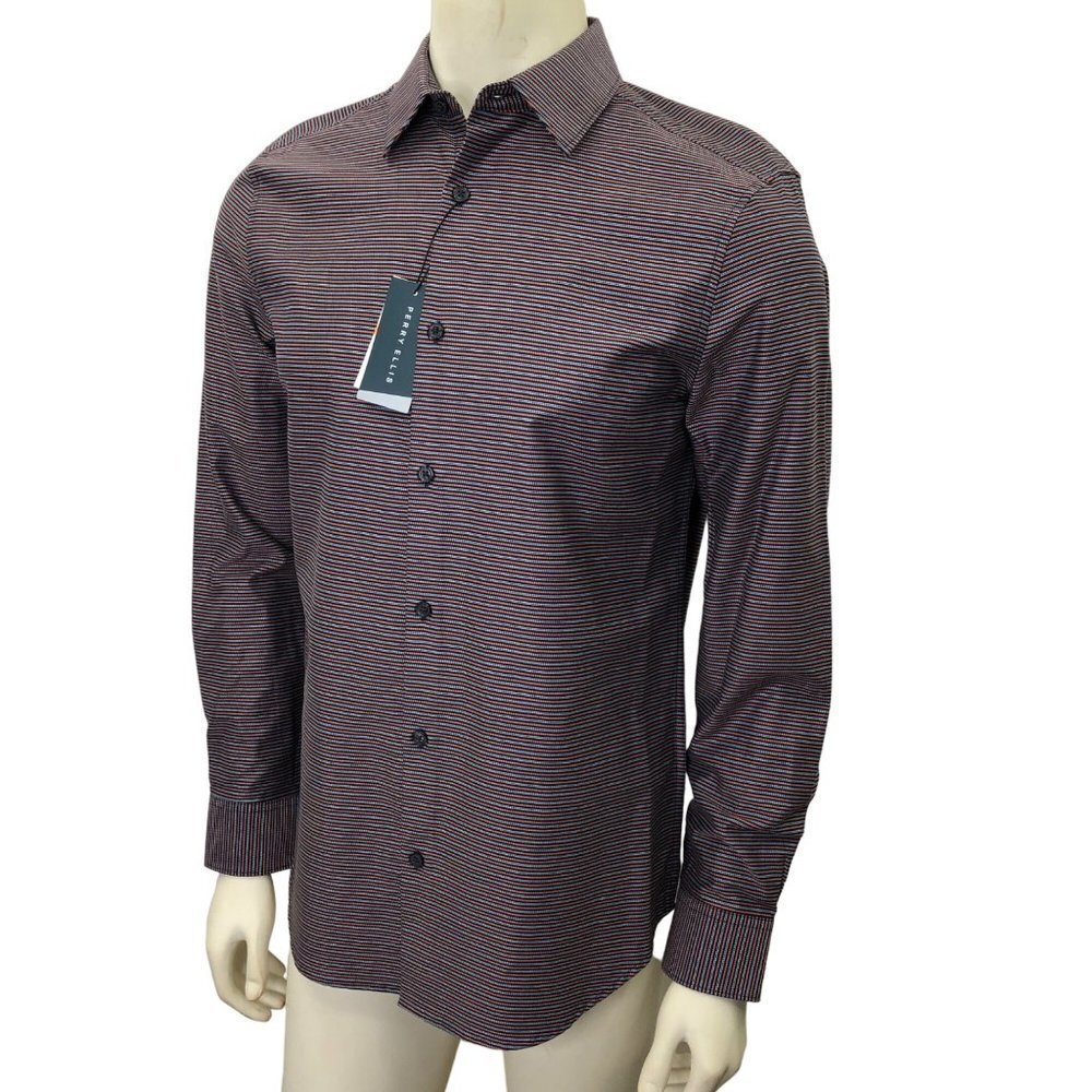 PERRY ELLIS MENS DRESS‎ LONG SLEEVE SHIRTS SM NWT